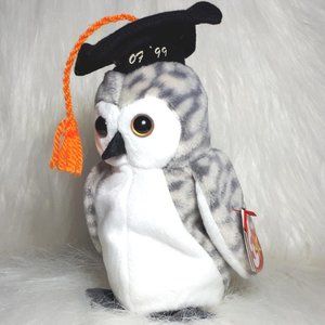"Ty Beanie Baby" Wiser the owl 1999. NWT